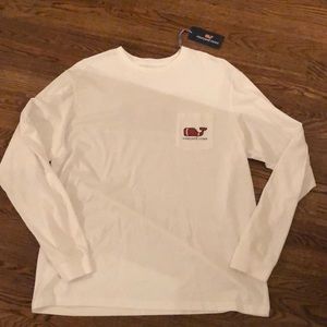 Vineyard Vines Men’s Long Sleeve White Tee